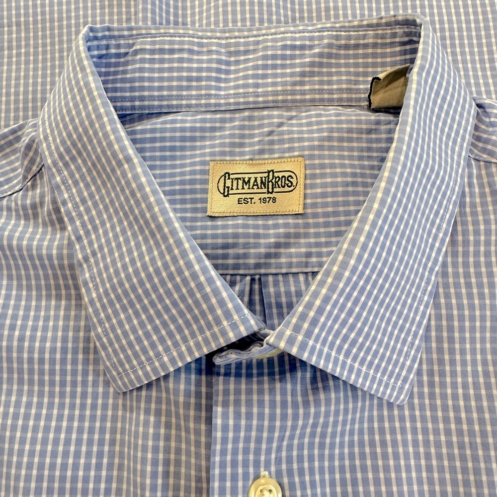 Gitman Bros. | Men's Dress Shirt | Light Blue | XXL